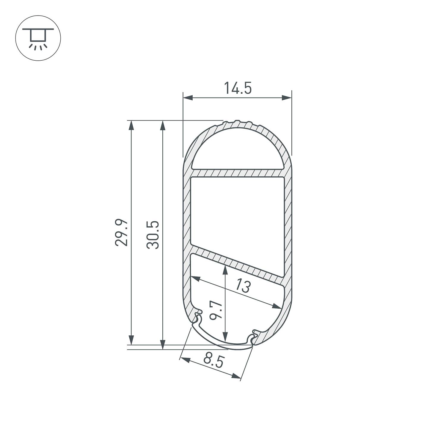Профиль Arlight Arh-Mini 050153