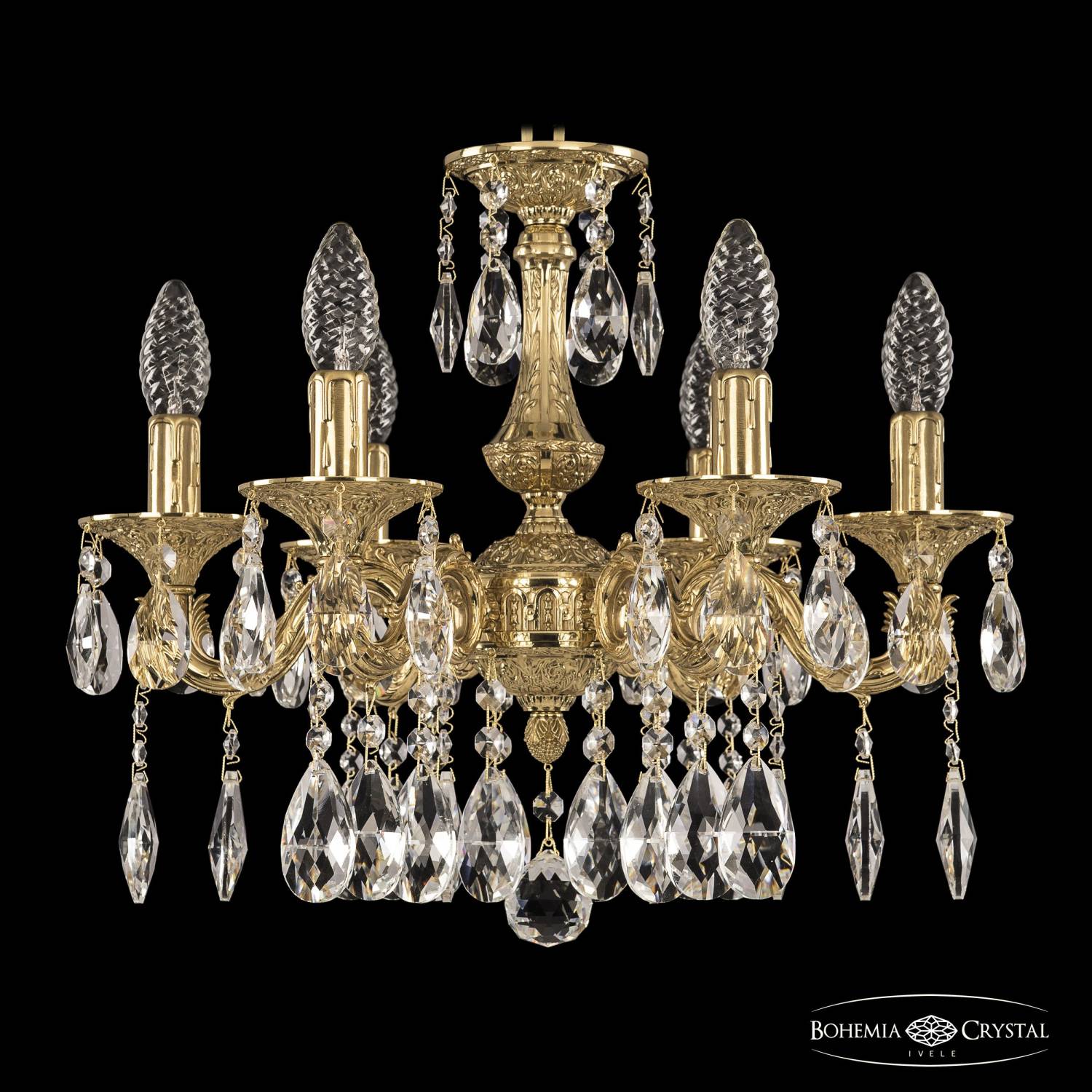 Подвесная хрустальная люстра 7101 Bohemia 71101/6/125 A G