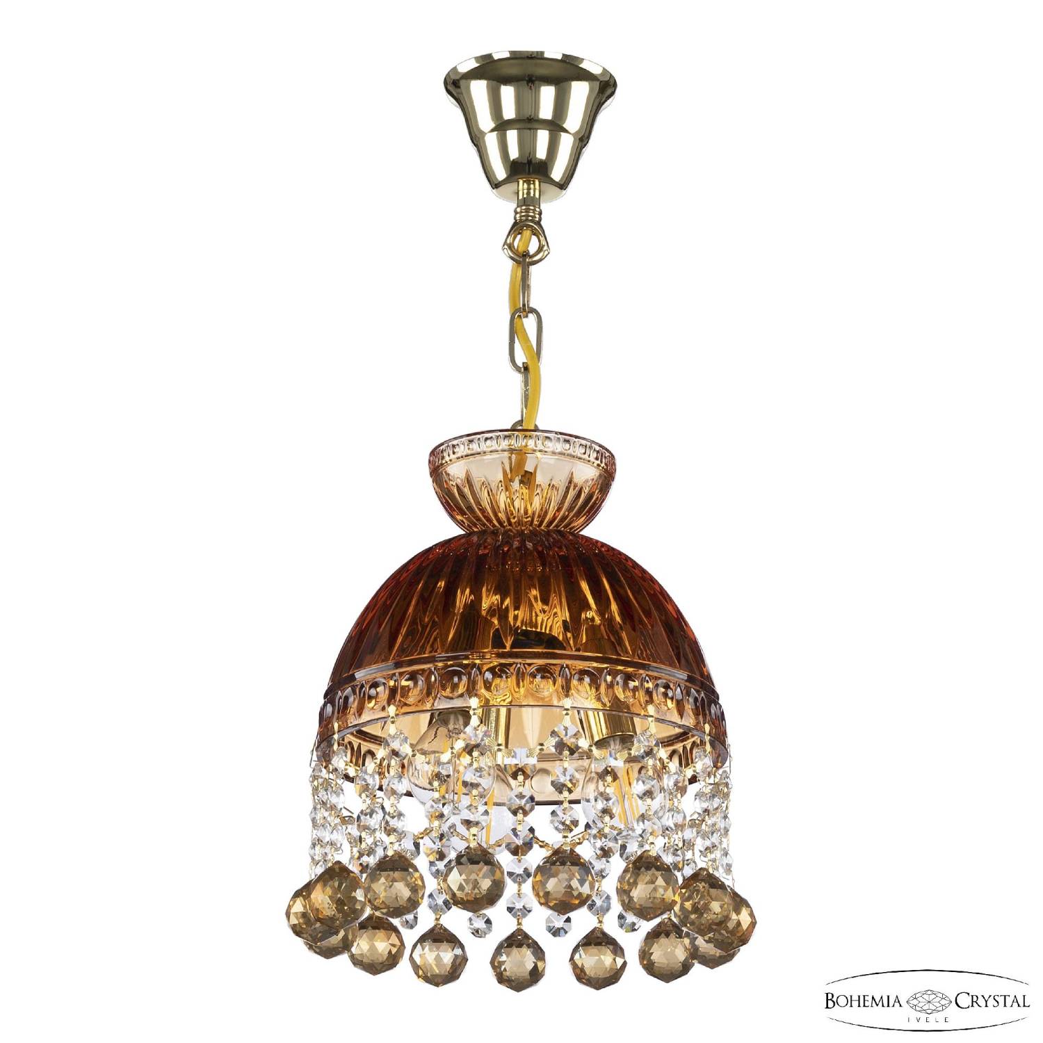 Светильник подвесной Bohemia 5478 5478/22 G Amber/M-1G Balls K721