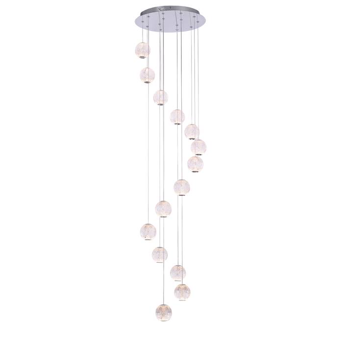 Люстра каскадная Delight Collection Elliot Diamante MD20001012-14A chrome Люстра каскадная Delight Collection Elliot Diamante MD20001012-14A chrome
