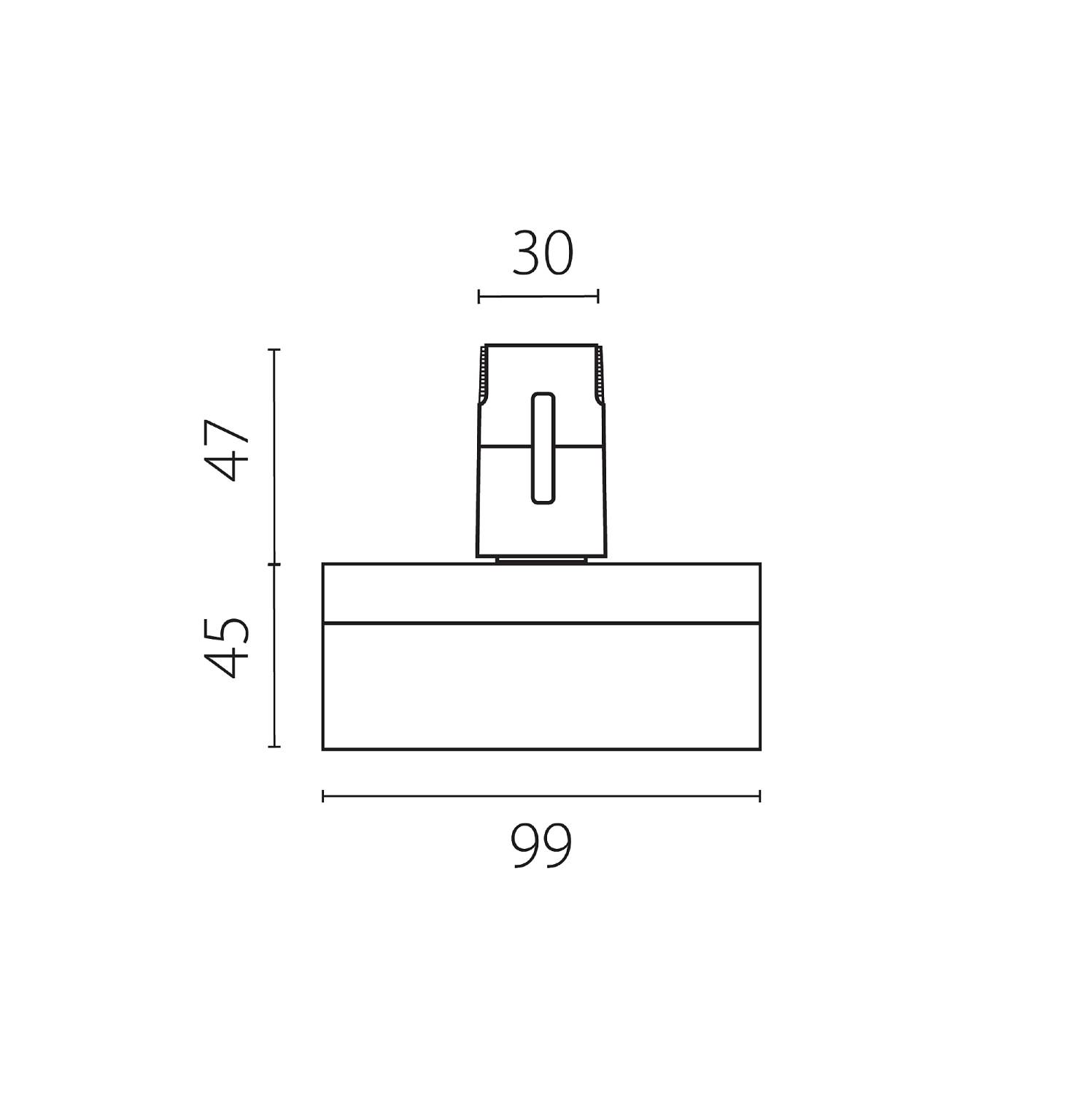Трековый светильник Lightstar Due Hermes 210647