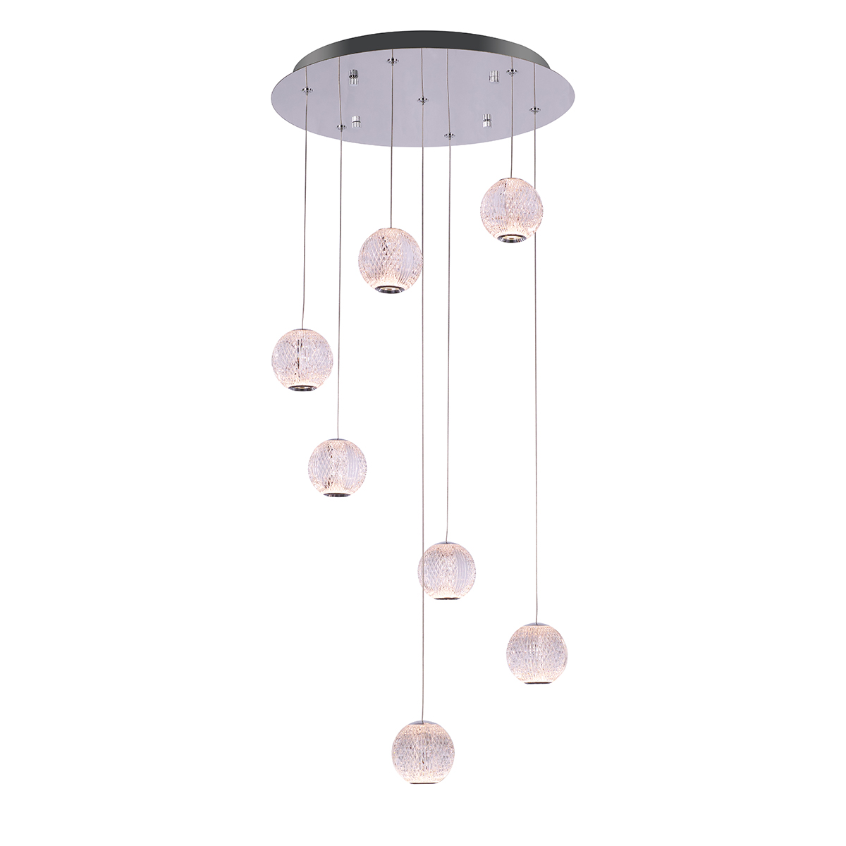 Люстра каскадная Delight Collection MD20001012 MD20001012-7A chrome Люстра каскадная Delight Collection MD20001012 MD20001012-7A chrome