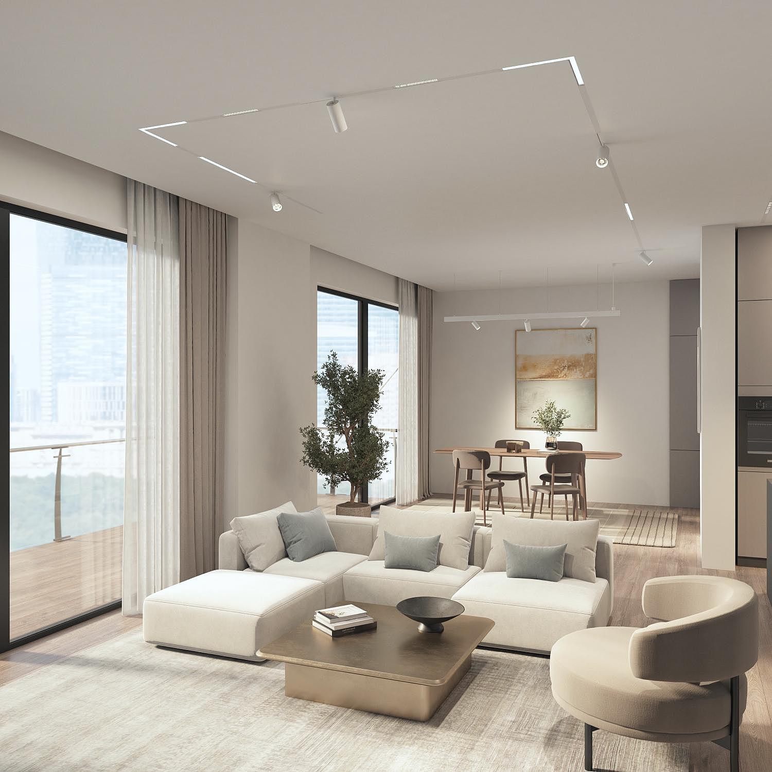 Трековый светильник Denkirs Simple grill DK8201-WH