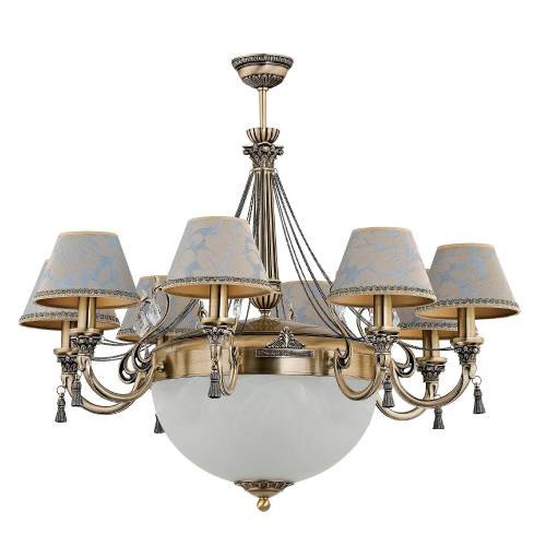 Потолочная люстра Kutek Roma (абажур) ROM-ZW-8+1(P/A)