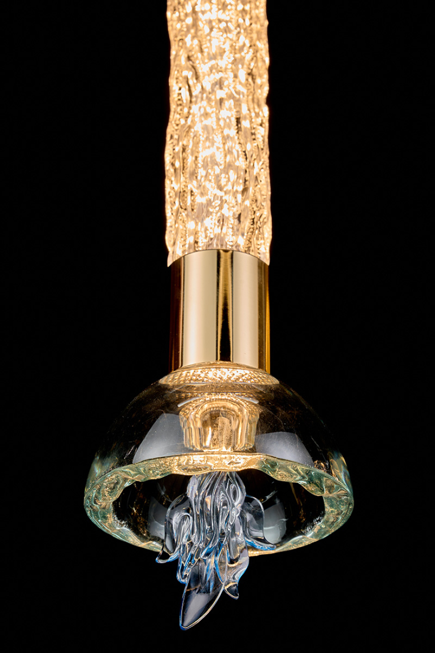 Светильник подвесной LEON Rebecca LE3028/1S GD/BL