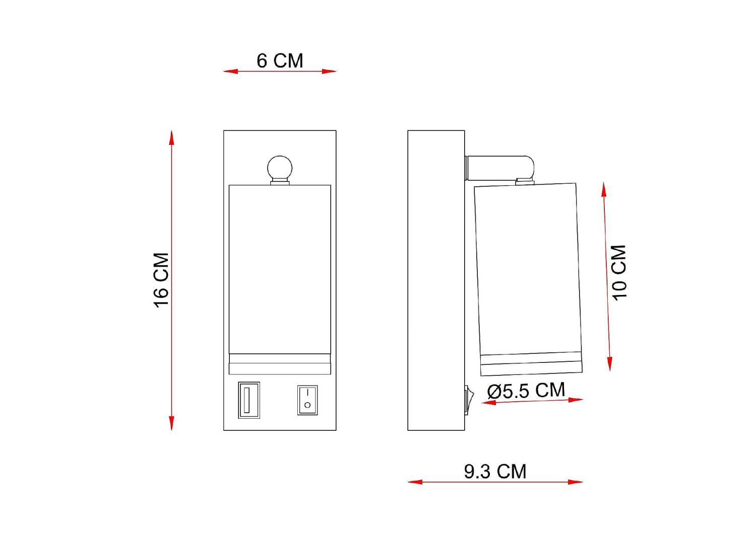 Настенный светильник Arte Lamp Imai A2364AP-1BK Настенный светильник Arte Lamp Imai A2364AP-1BK