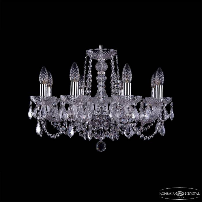 Подвесная хрустальная люстра 1402 Bohemia 1402/8/195 Ni Leafs