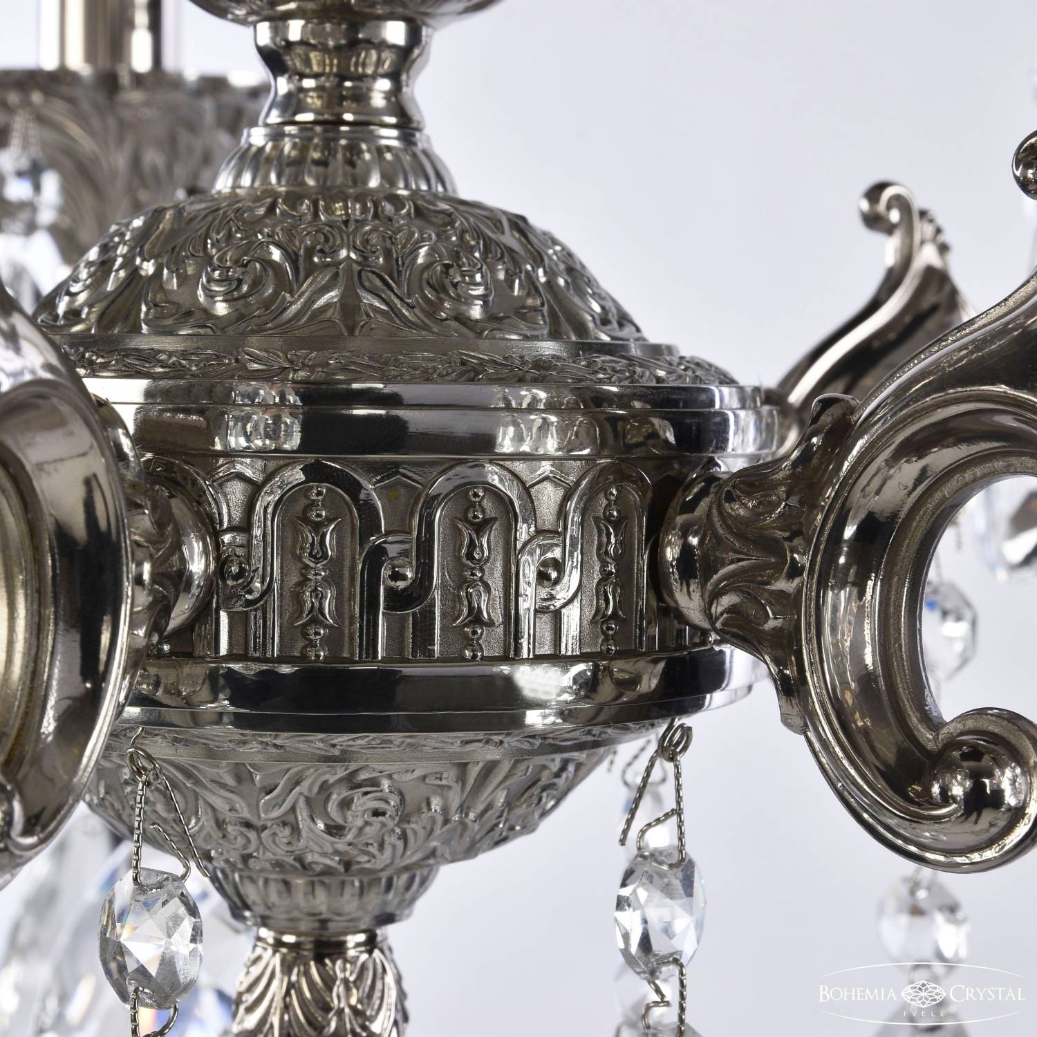 Подвесная хрустальная люстра 7202 Bohemia 72102/5/125 A Ni