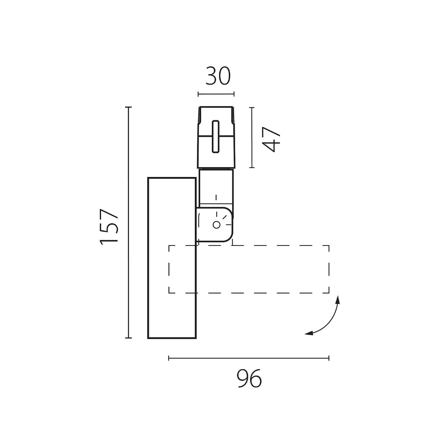 Трековый светильник Lightstar Due Hermes 210547