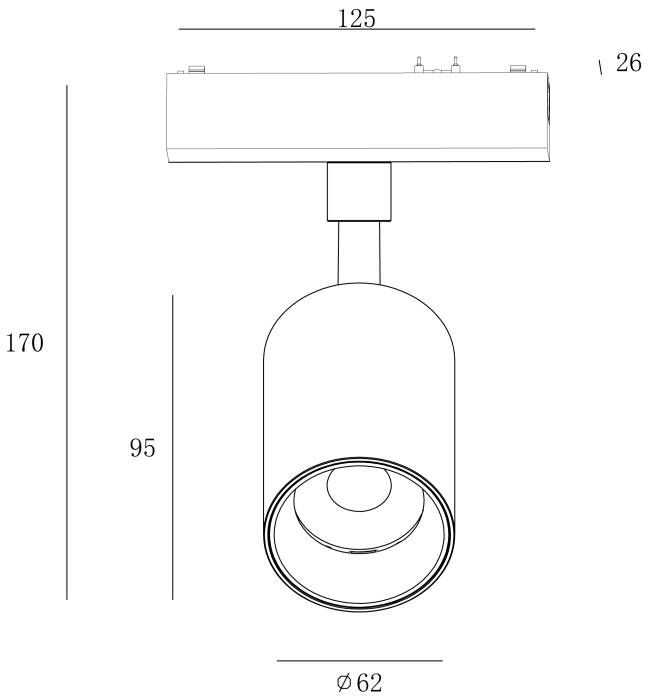 Трековый светильник SWG PRO SLIM SL-SLIM-SPWH-20-CCT