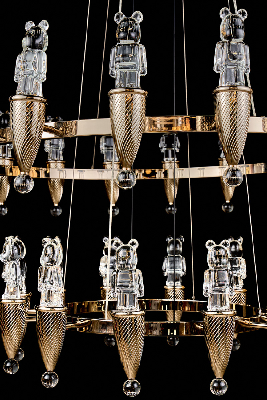 Подвесная люстра LEON Joli LE3024/1050+650 GD