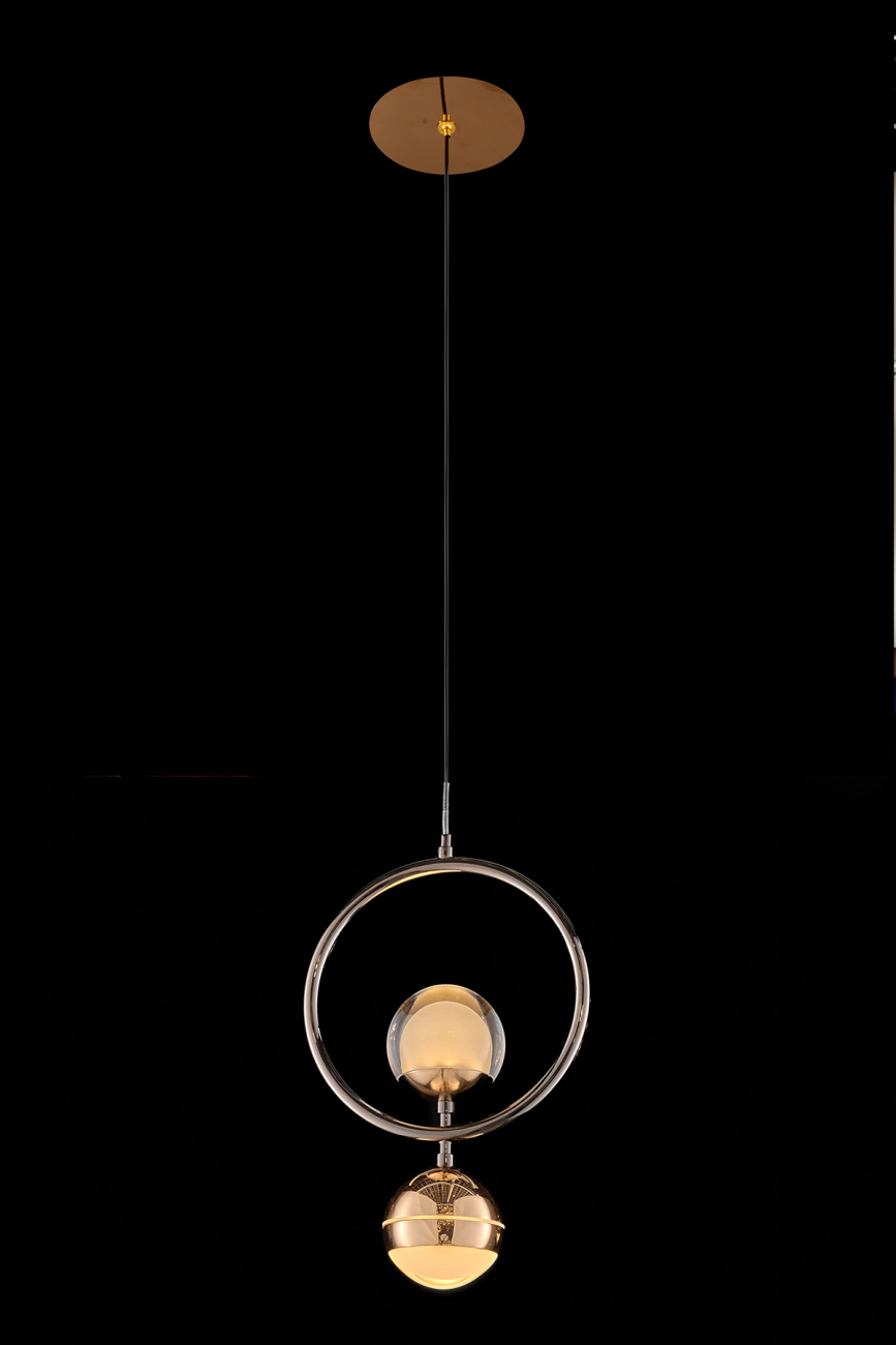 Светильник подвесной LEON Lilith LE7709/1L Black Chrome/Gold