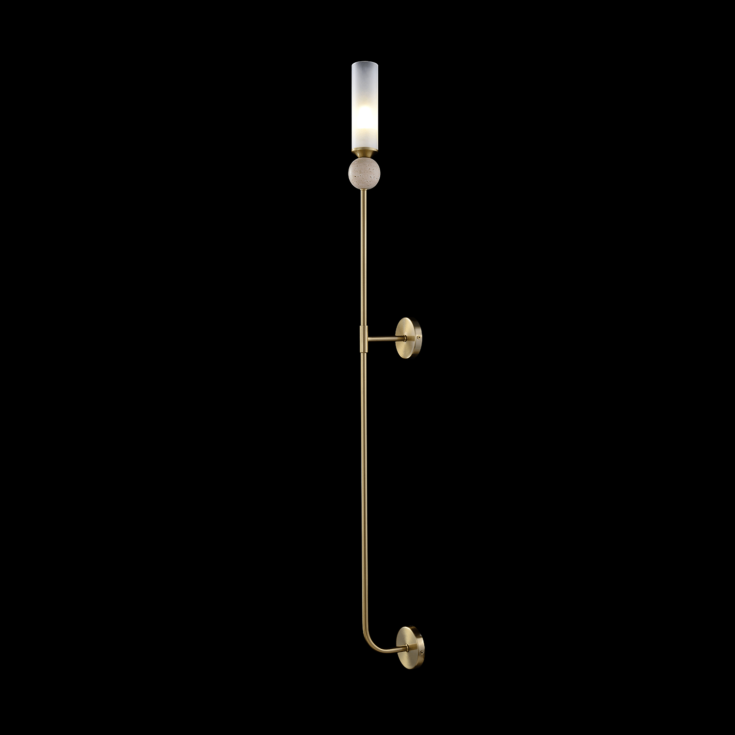 Настенное бра Crystal Lux Simply SIMPLY AP1.2 BRASS