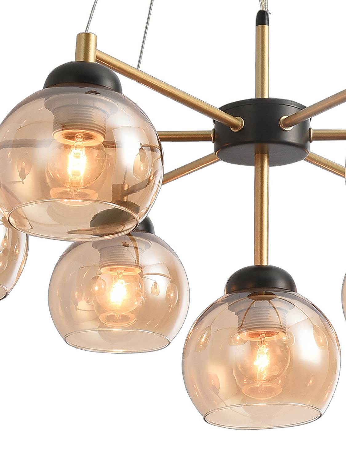 Подвесная люстра Natali Kovaltseva Stuttgart STUTTGART 91006/7C GOLD BLACK