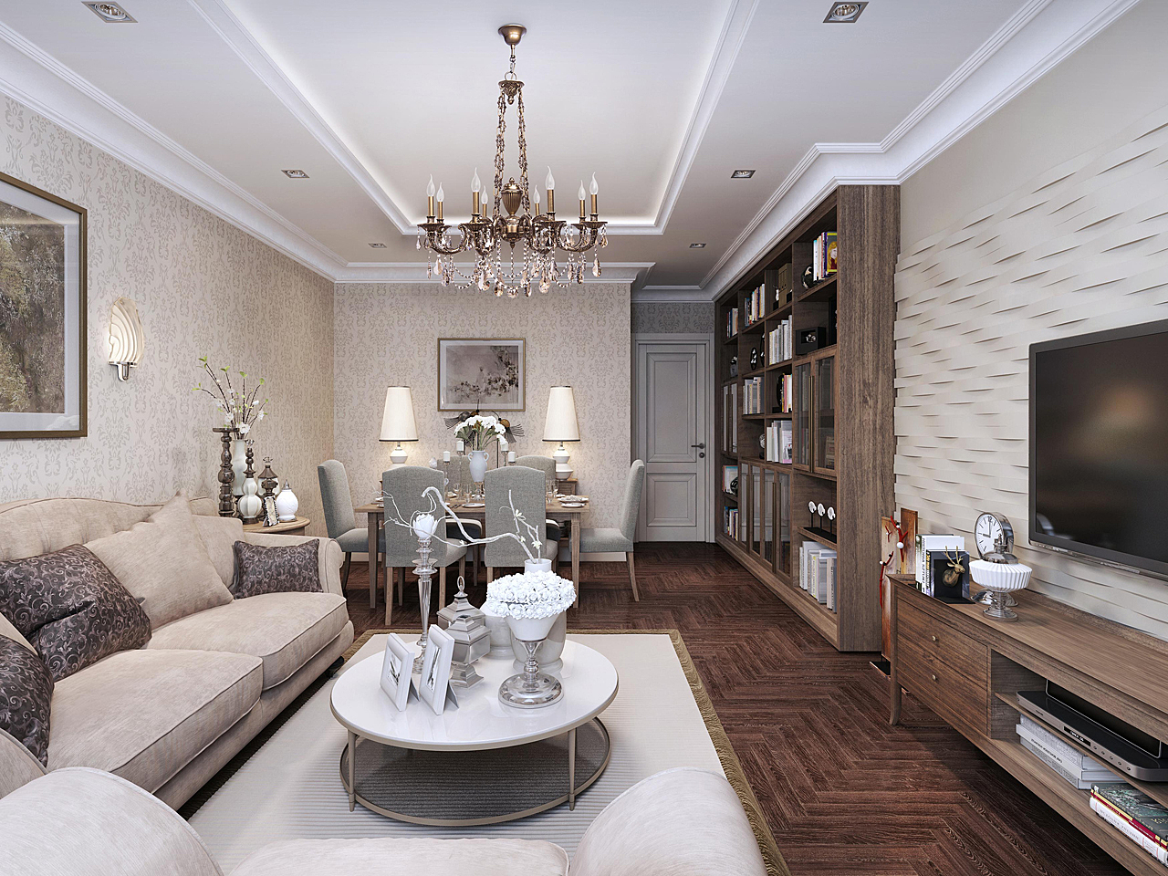 Подвесная хрустальная люстра Габриэль Chiaro 491010808