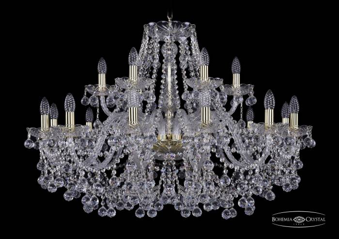 Подвесная хрустальная люстра 1409 Bohemia 1409/12+6/360 G