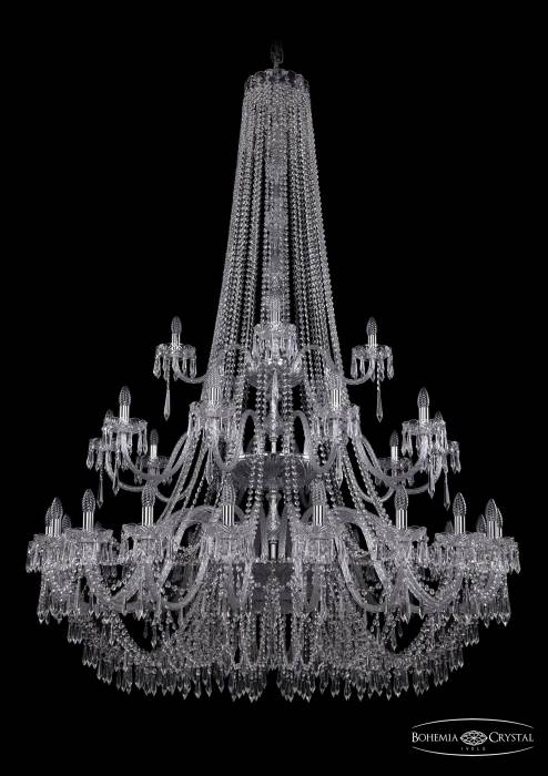 Подвесная хрустальная люстра 1403 Bohemia 1403/20+10+5/530/h-203/3d Ni