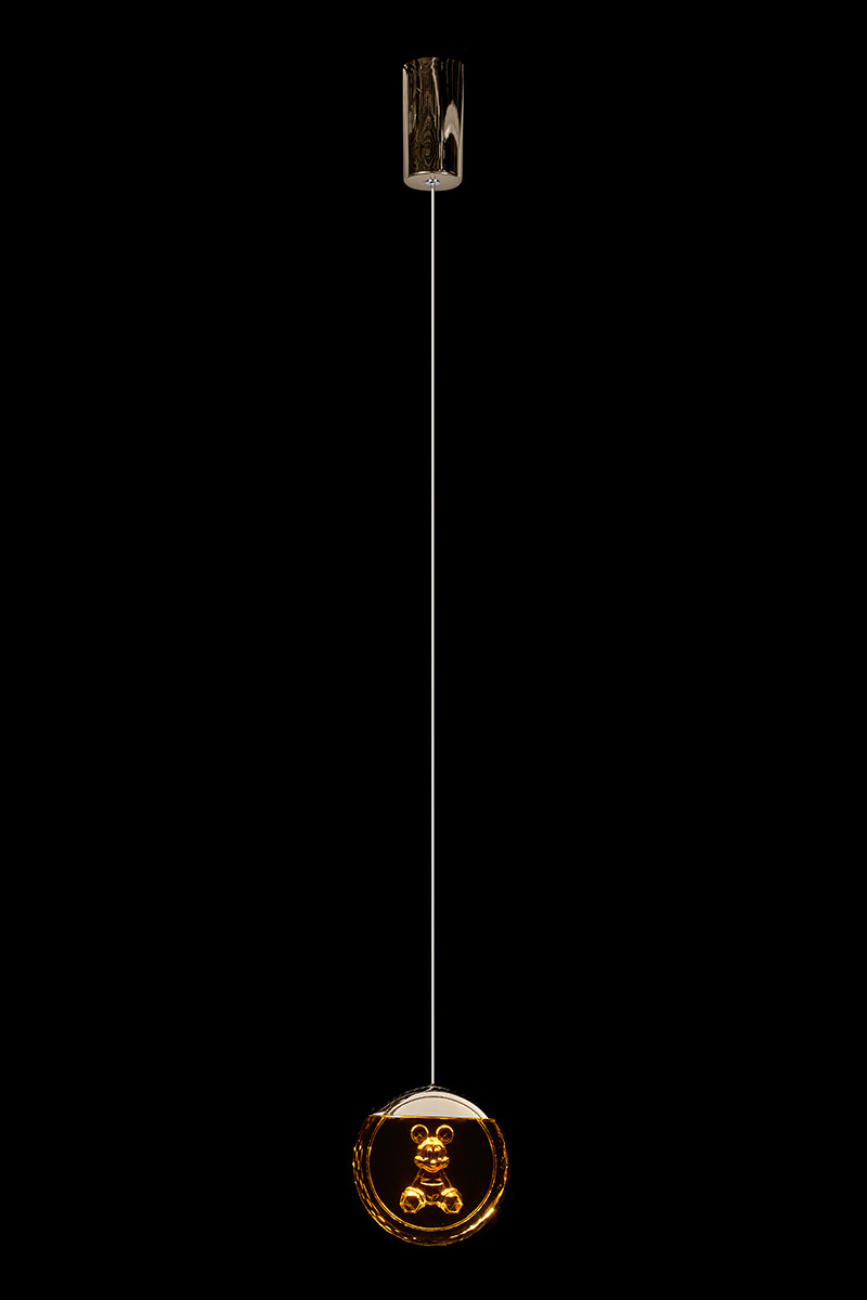 Светильник подвесной LEON Mickey LE7714/1OR Black Chrome