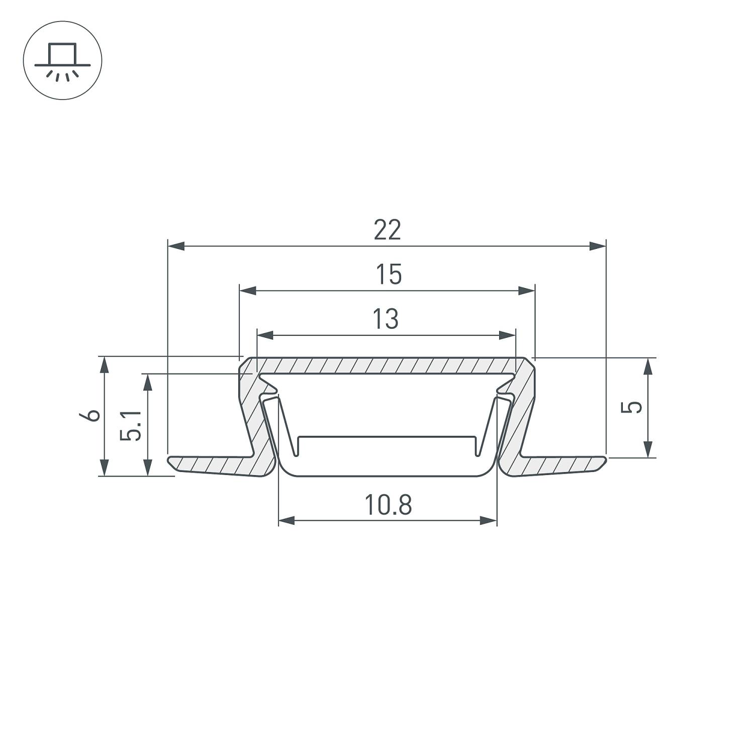 Профиль Arlight Mic 040729