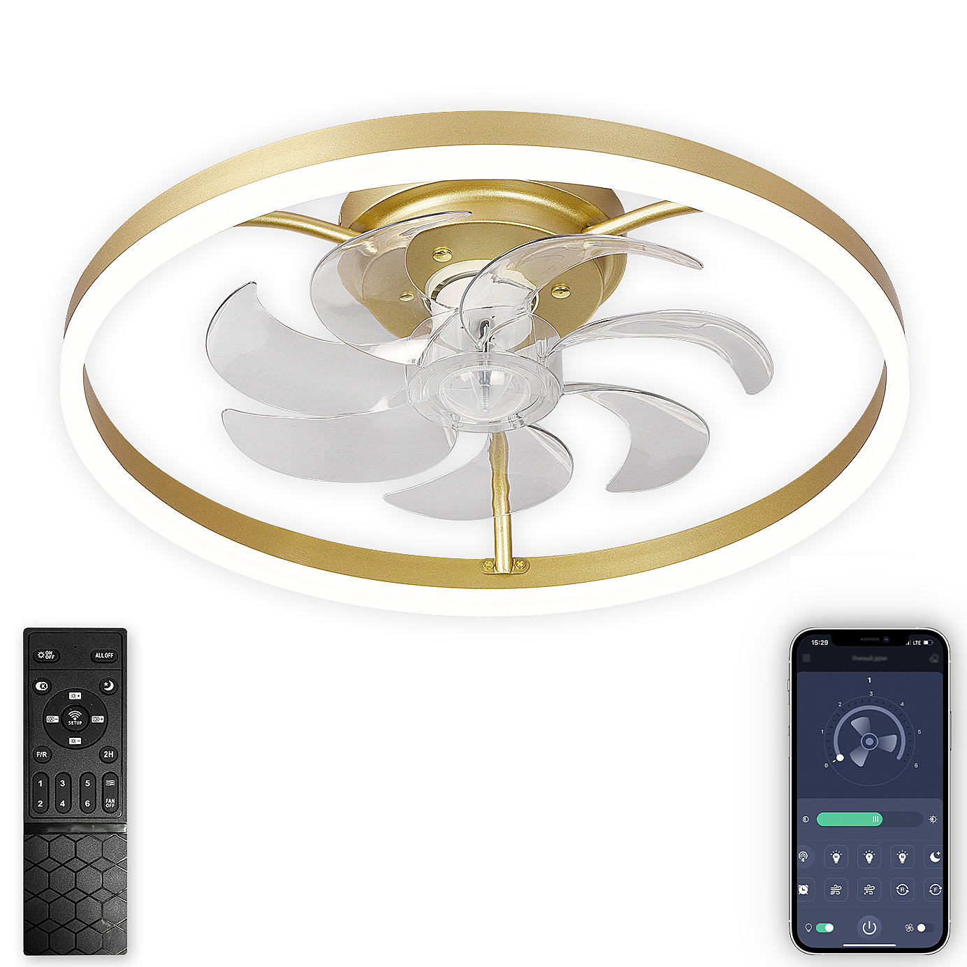 Потолочная люстра Natali Kovaltseva Ledfan LED LAMPS 81491
