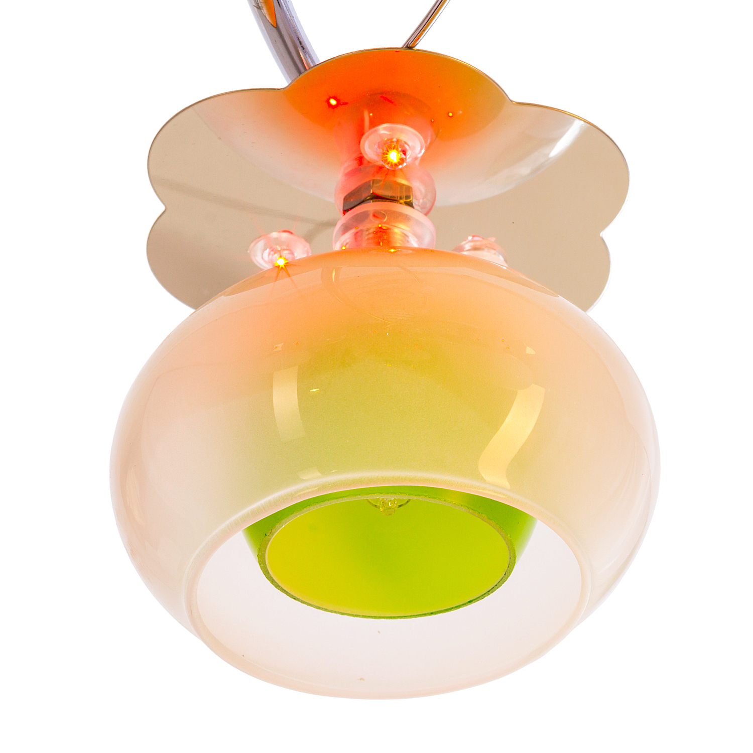 Потолочная люстра ЭкономСвет 7732 7732/11CR RC MIXLED