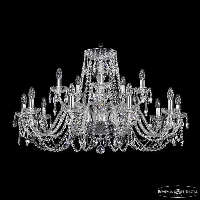 Подвесная хрустальная люстра 1402 Bohemia 1402/10+5/360 Ni
