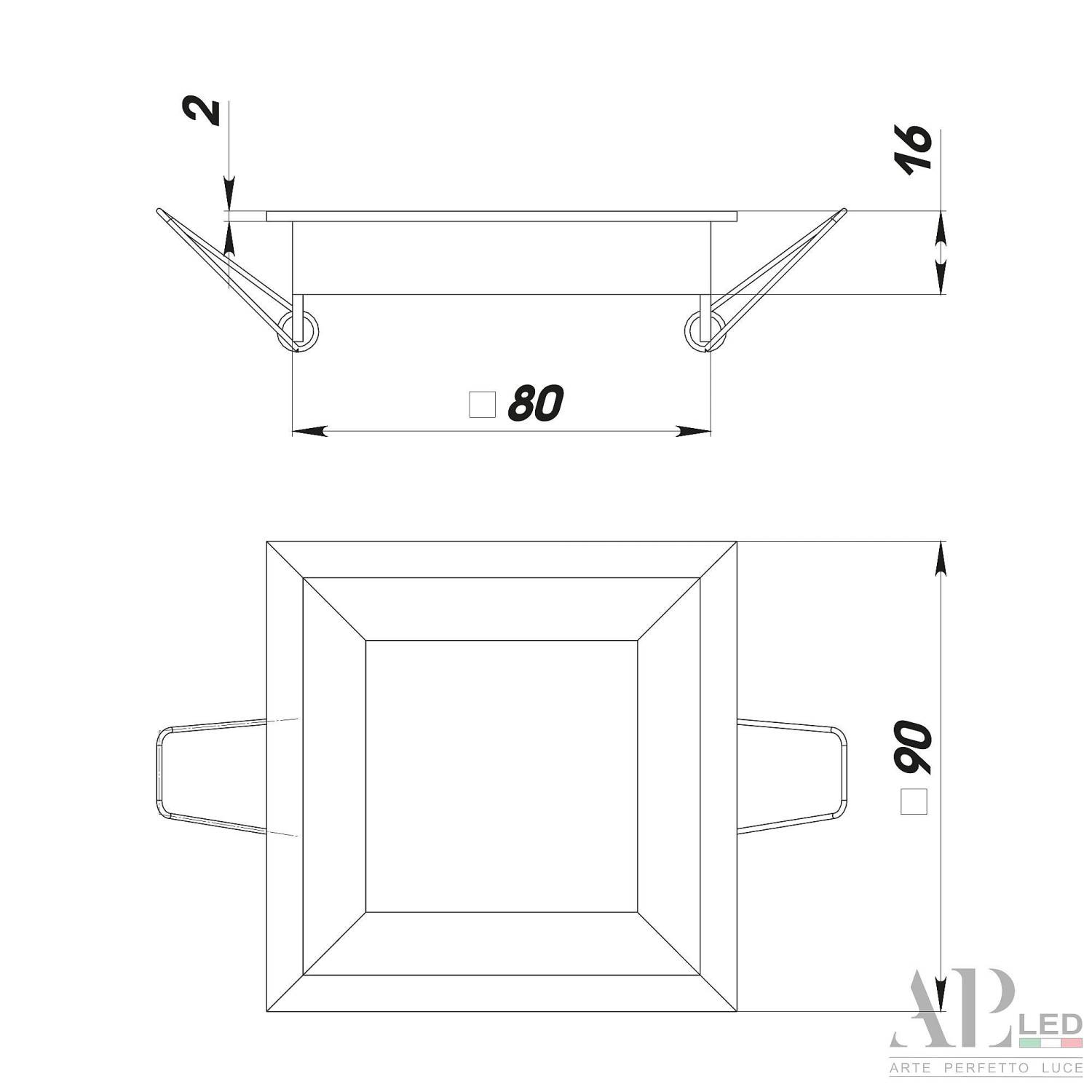 Встраиваемый светильник APL Led Ingrid 3322.LDF5016/5W/4K