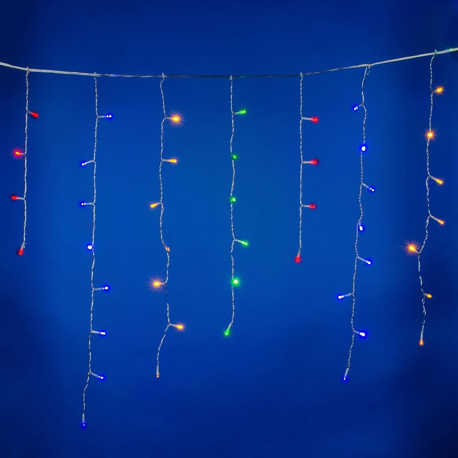 Бахрома светодиодная с эффектом мерцания, 25м Uniel ULD-B25006-440/TTK MULTI IP44