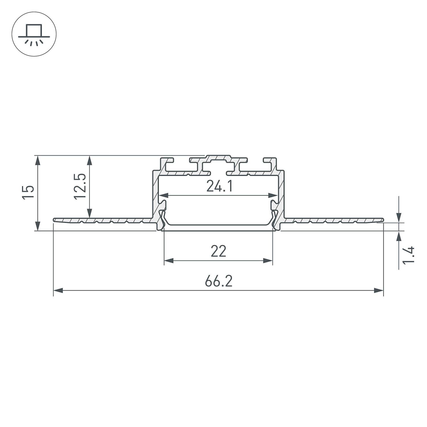 Профиль Arlight Pls-Lock 058956