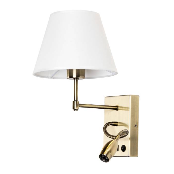 Настенное бра Arte Lamp Elba A2581AP-2AB Настенное бра Arte Lamp Elba A2581AP-2AB