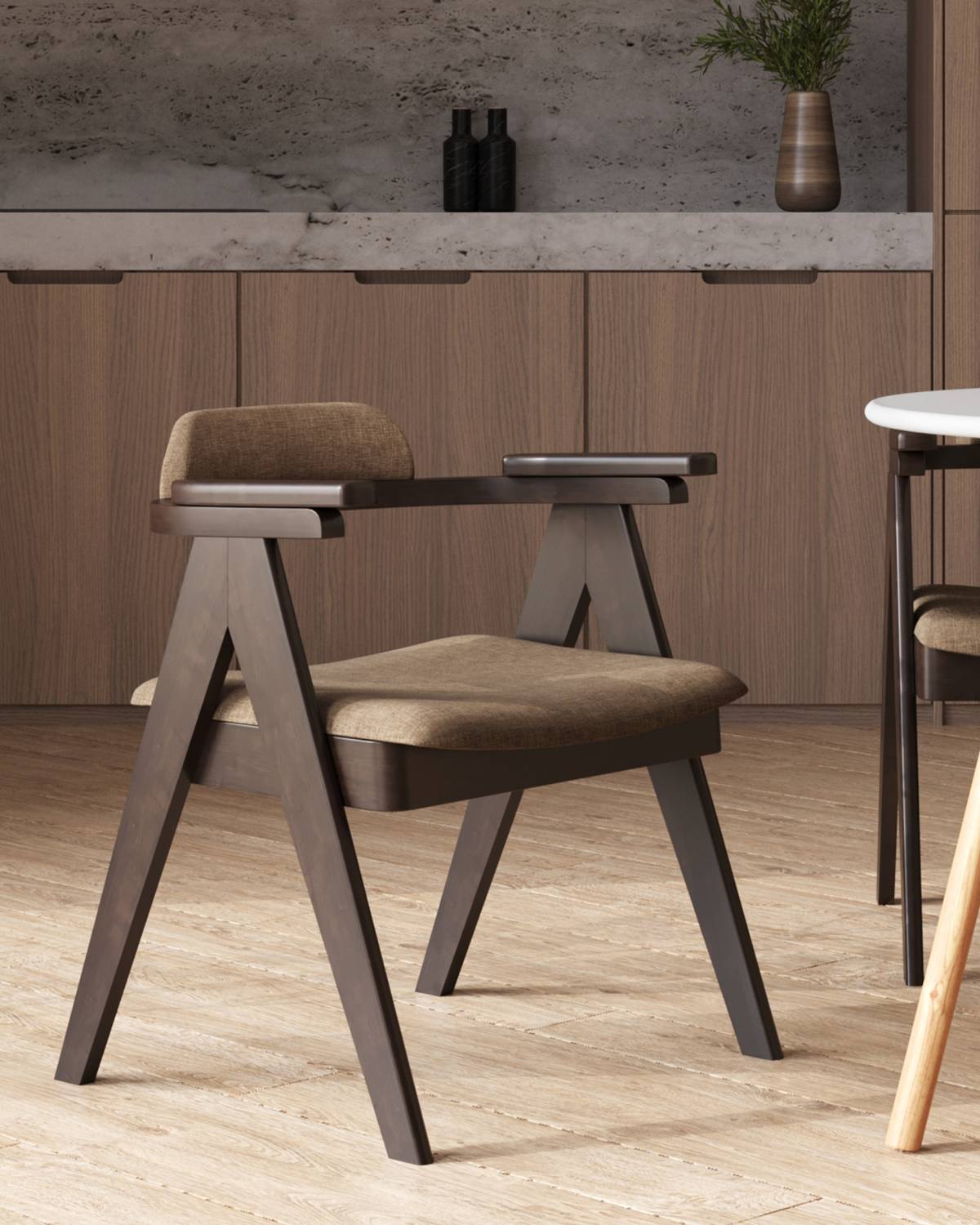 Комплект стульев Stool Group OLAV MH32015 BZ-1 DARK BROWN-KOROB2