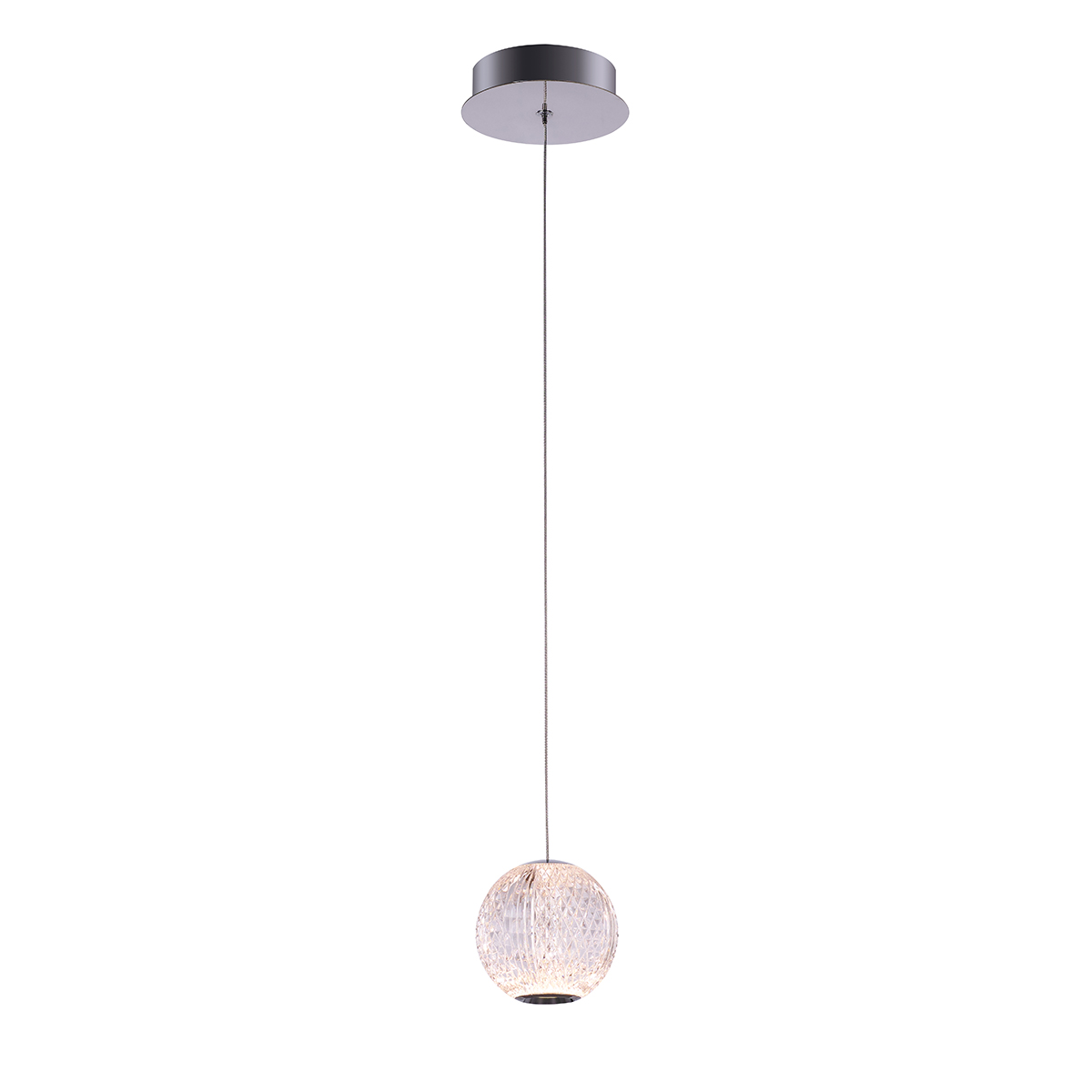 Светильник подвесной Delight Collection Elliot Diamante MD20001012-1A chrome Светильник подвесной Delight Collection Elliot Diamante MD20001012-1A chrome