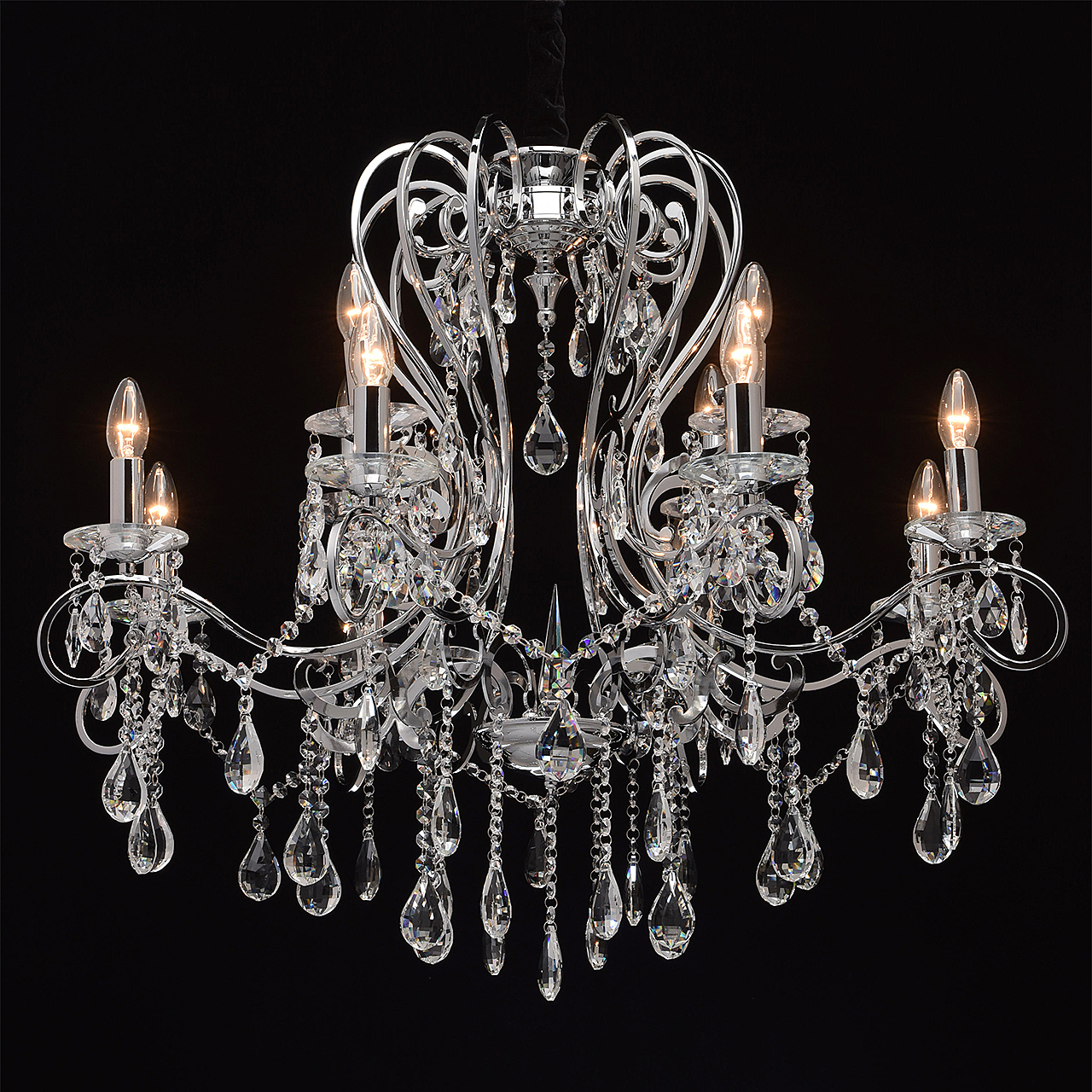 Хрустальная люстра Chiaro Сюзанна 458010712