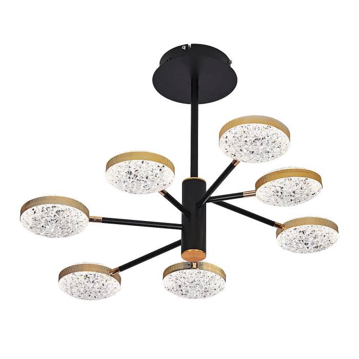 Люстра светодиодная потолочная, 98Вт, пульт ДУ, 3200К+6500К PLC-7050-750