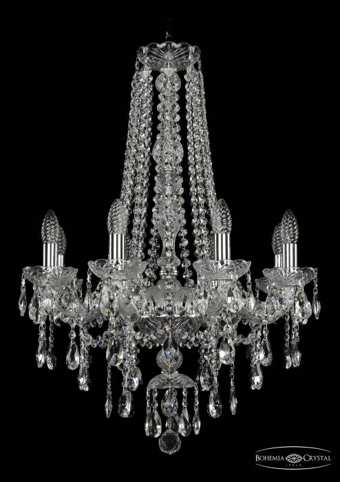 Подвесная хрустальная люстра 1415 Bohemia 1415/8/200/h-76 Ni