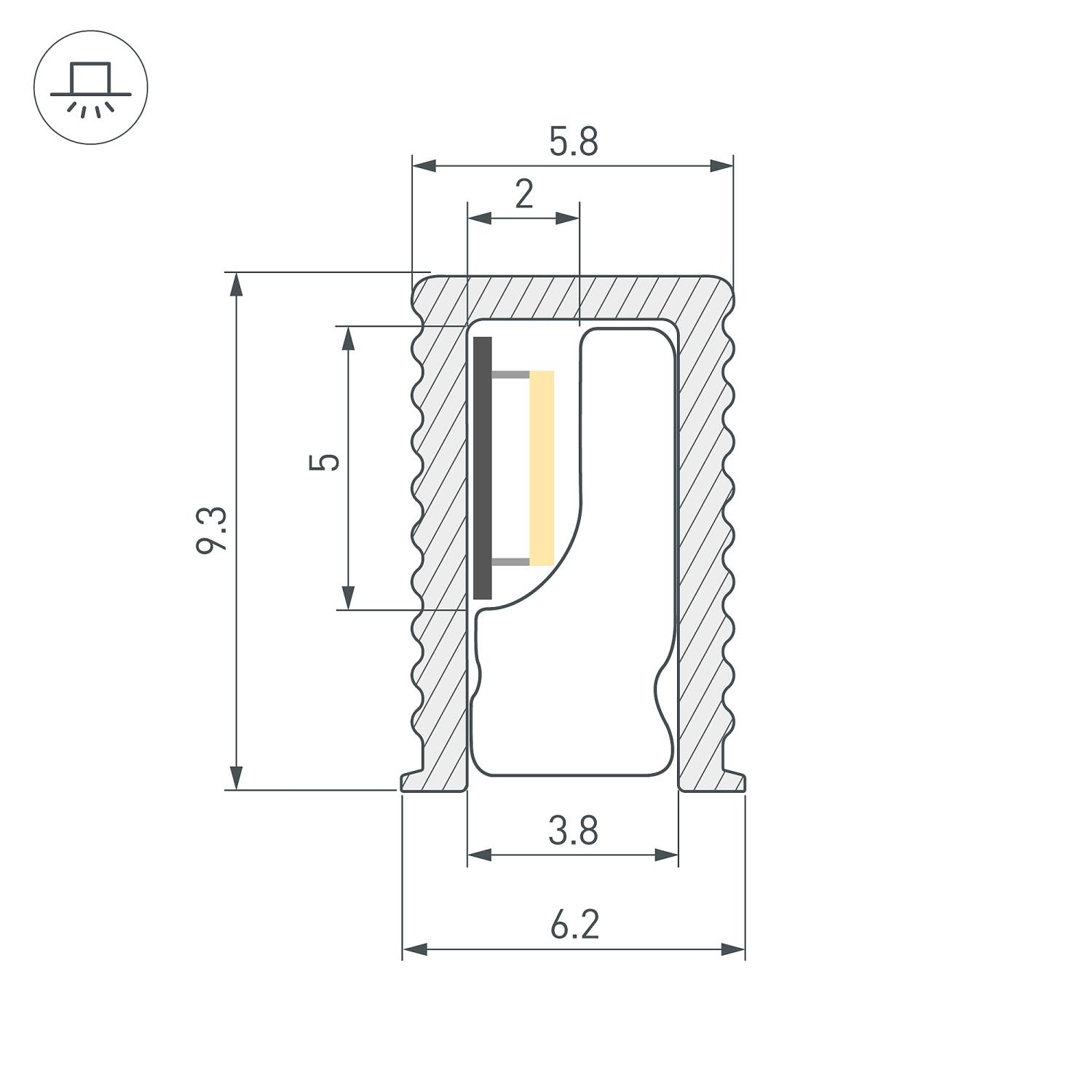 Профиль Arlight Sl-Mini 044082