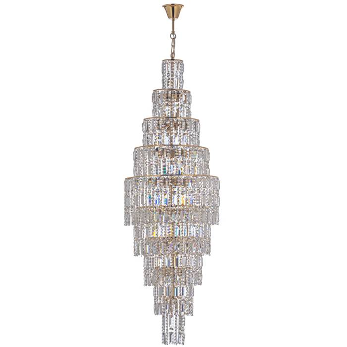 Люстра каскадная Arti Lampadari Valencia Valencia E 1.10.50.501 G Люстра каскадная Arti Lampadari Valencia Valencia E 1.10.50.501 G