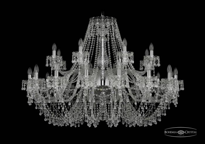 Подвесная хрустальная люстра 1410 Bohemia 1410/16+8/460 Ni V0300