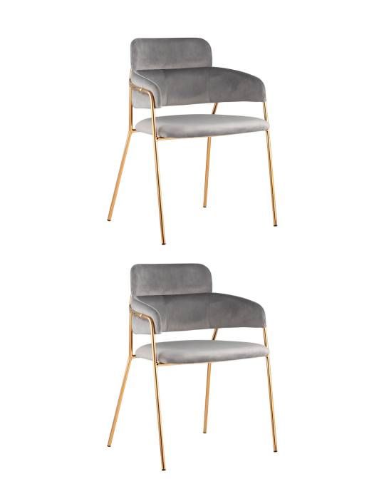 Комплект стульев Stool Group Полин FDC6085 LIGHT GREY FUT-79 X2