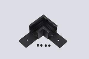 Соединитель для магнитного накладного шинопровода угловой Crystal Lux Space easy CLT 0.214 04 BL