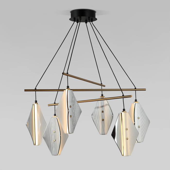 Подвесная люстра Eurosvet Glare 301054 LED латунь