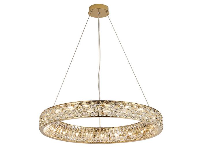 Подвесная люстра Newport Tiffany 8532/80 C gold polished