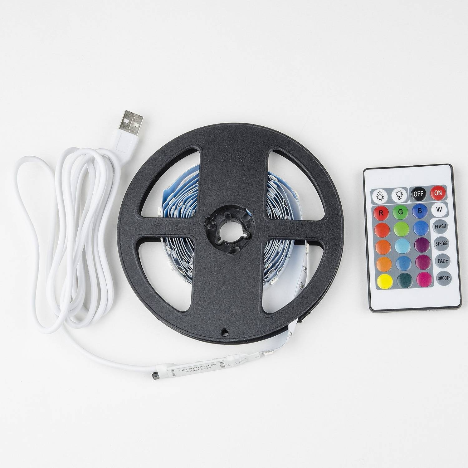 Готовый комплект Uniel ULS-U12 3M/RGB/1.5M/USB/RC IP20 RUA02C24 блистер