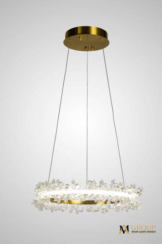 Подвесная люстра AM Group AM455 L400 POLISHED GOLD