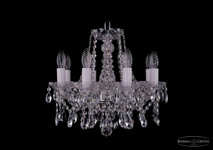 Подвесная хрустальная люстра 1413 Bohemia 1413/8/141 Ni