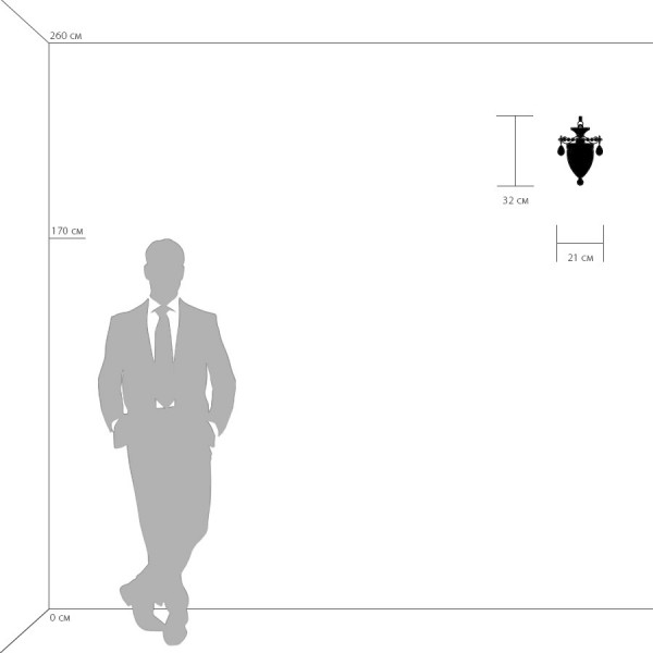 Настенное бра Osgona Schon 790614