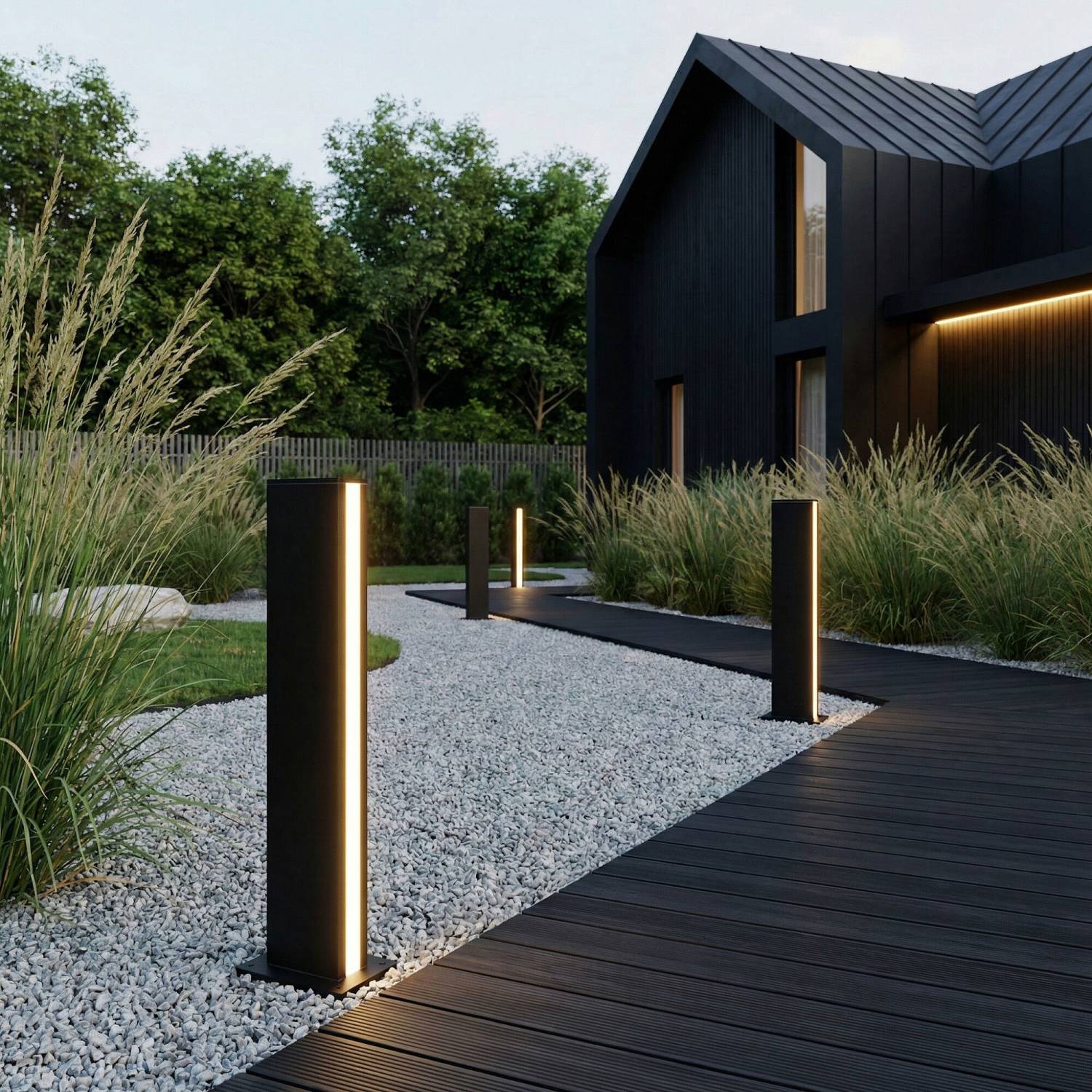 Уличный наземный светильник Elektrostandard Flat 1538 TECHNO LED 3000K чёрный