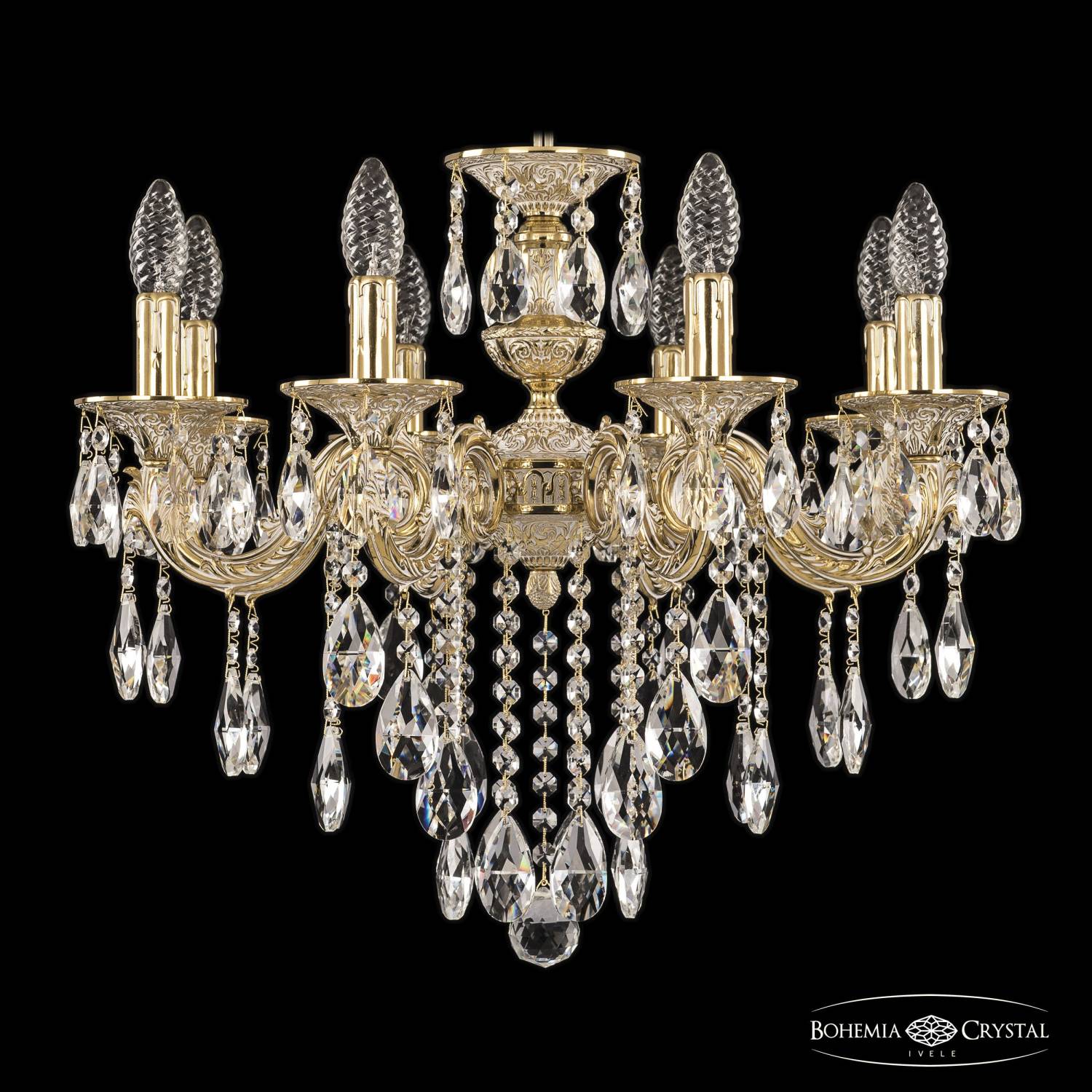Подвесная хрустальная люстра 7101 Bohemia 71201/8/175 B GW