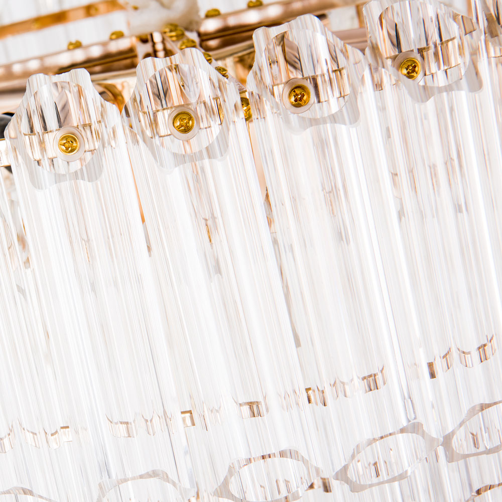 Подвесная хрустальная люстра Jastin Arte Lamp A2848LM-8GO