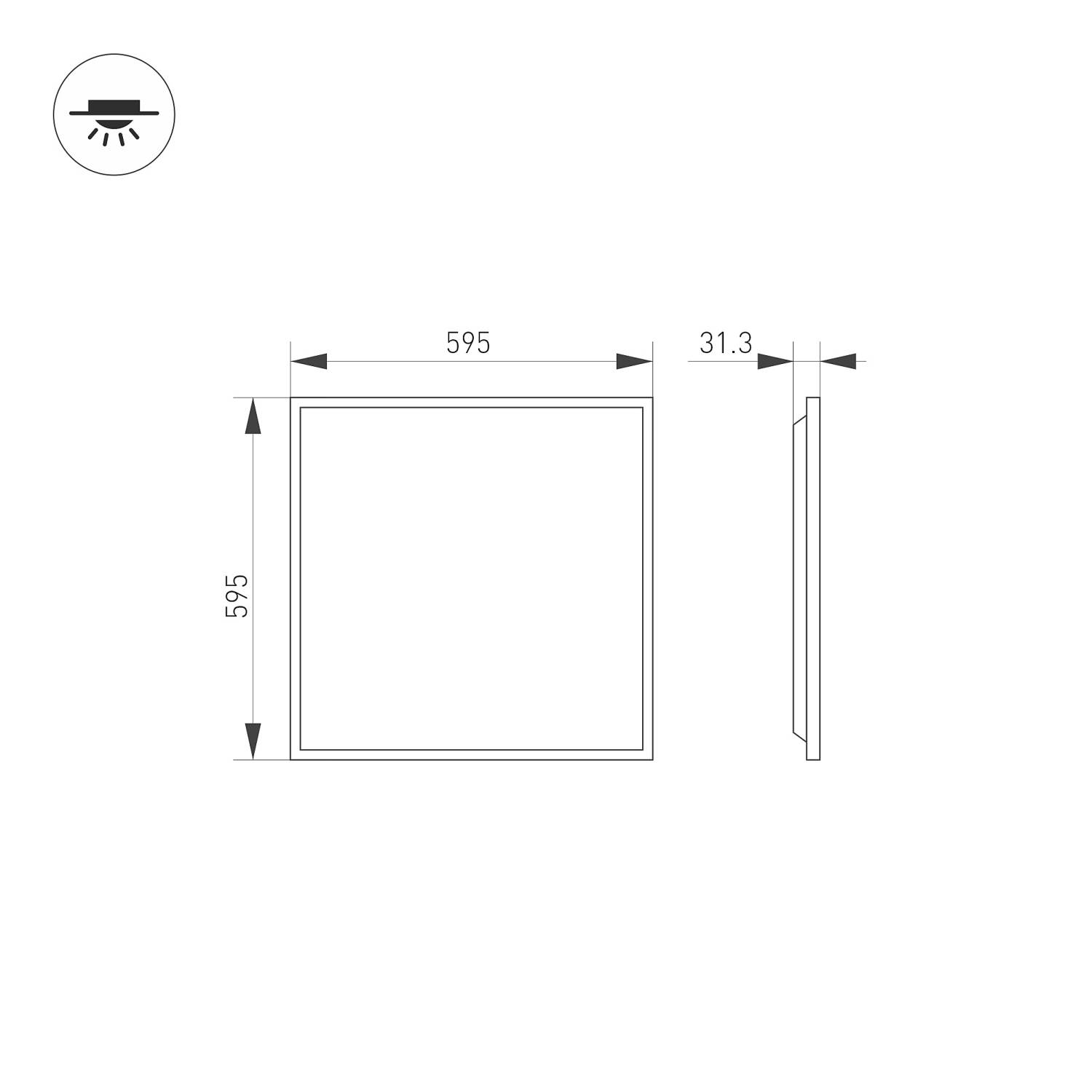 Светильник армстронг Arlight Titan 038426